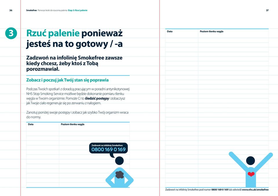 Zobacz i poczuj jak Twój stan się poprawia PodczasTwoichspotkańzdoradcąpracującymwporadniantynikotynowej NHSStopSmokingServicemożliwebędziedokonaniepomiarutlenku