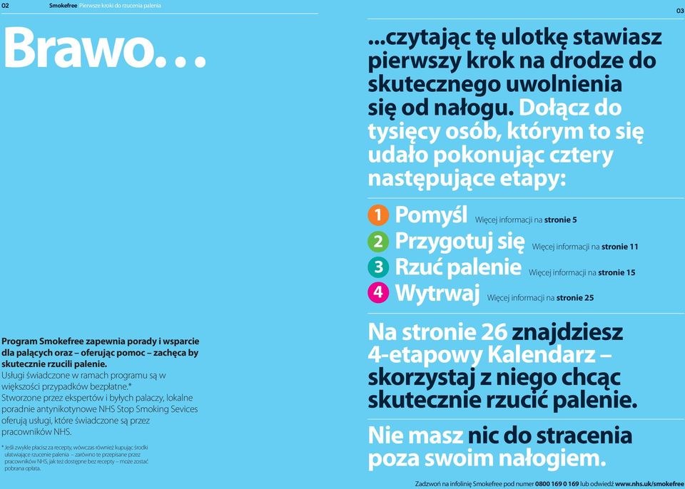 * Stworzoneprzezekspertówibyłychpalaczy,lokalne poradnieantynikotynowenhsstopsmokingsevices oferująusługi,któreświadczonesąprzez pracownikównhs.