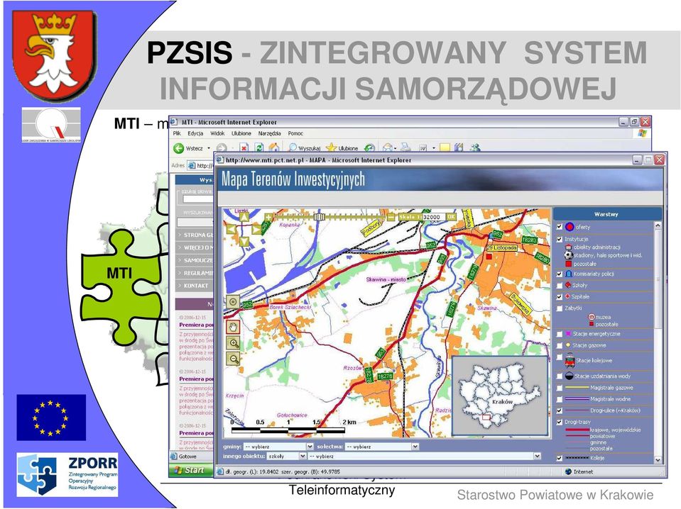 FUNKCJE - mapa topograficzna - sieć dróg i infrastruktura komunikacyjna - cieki i zbiorniki wodne - przebieg sieci uzbrojenia terenu - zabudowa Formularz oferty inwestycyjnej - Zdjęcie