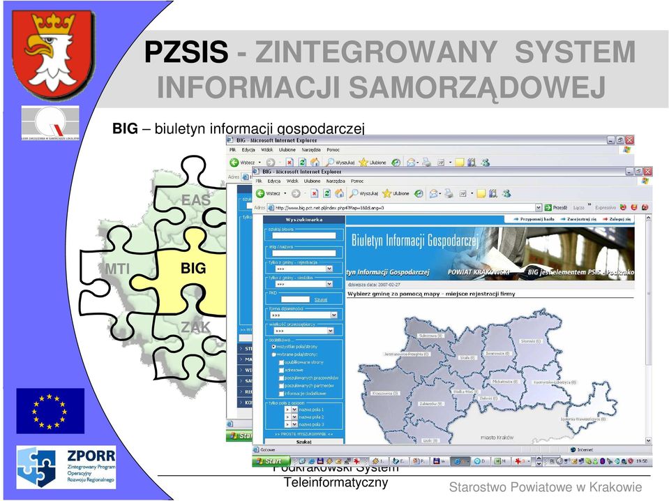 Zwiększenie konkurencyjności przedsiębiorstw z terenu powiatu przez kompleksową ofertę towarów i usług.