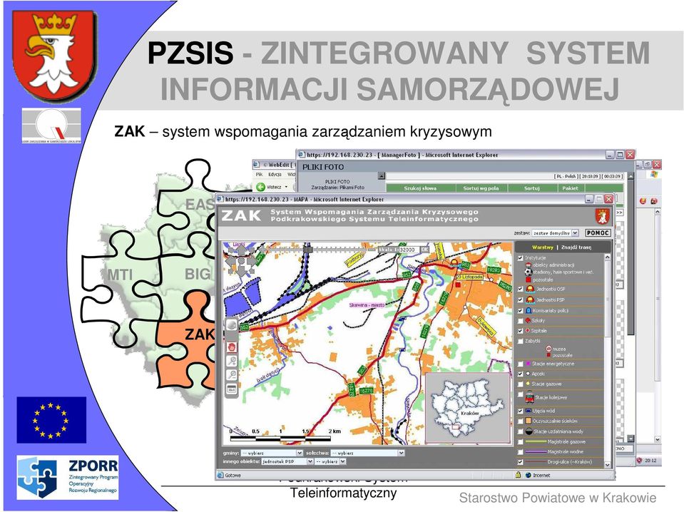 DOSTĘPNOŚĆ SYSTEMU - powiatowy zespół zarządzania kryzysowego - sztaby kryzysowe na terenie powiatu - słuŝby i straŝe (straŝ poŝarna, policja, pogotowie ratunkowe,