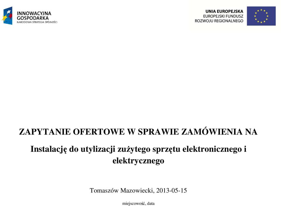 sprzętu elektronicznego i elektrycznego