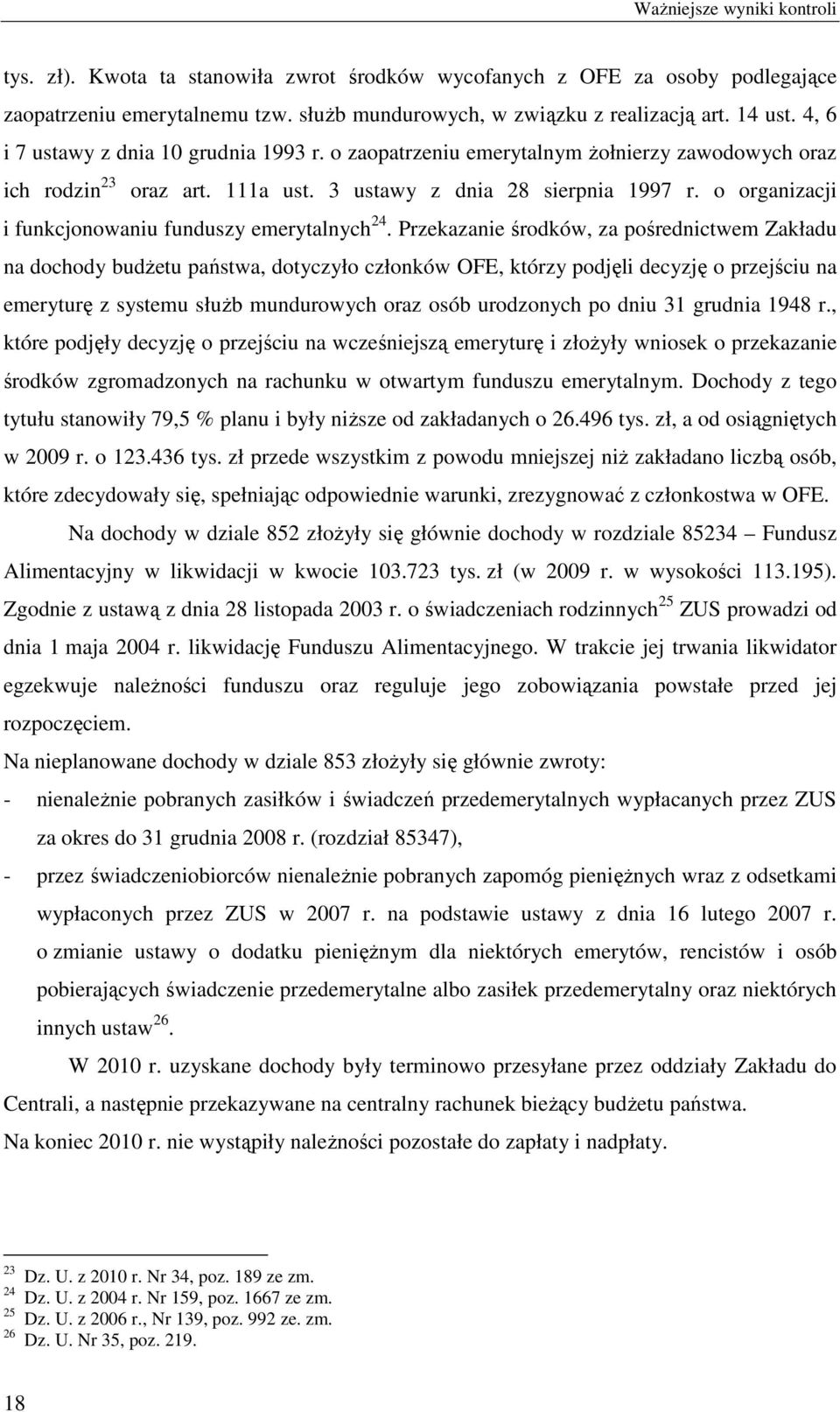 o organizacji i funkcjonowaniu funduszy emerytalnych 24.