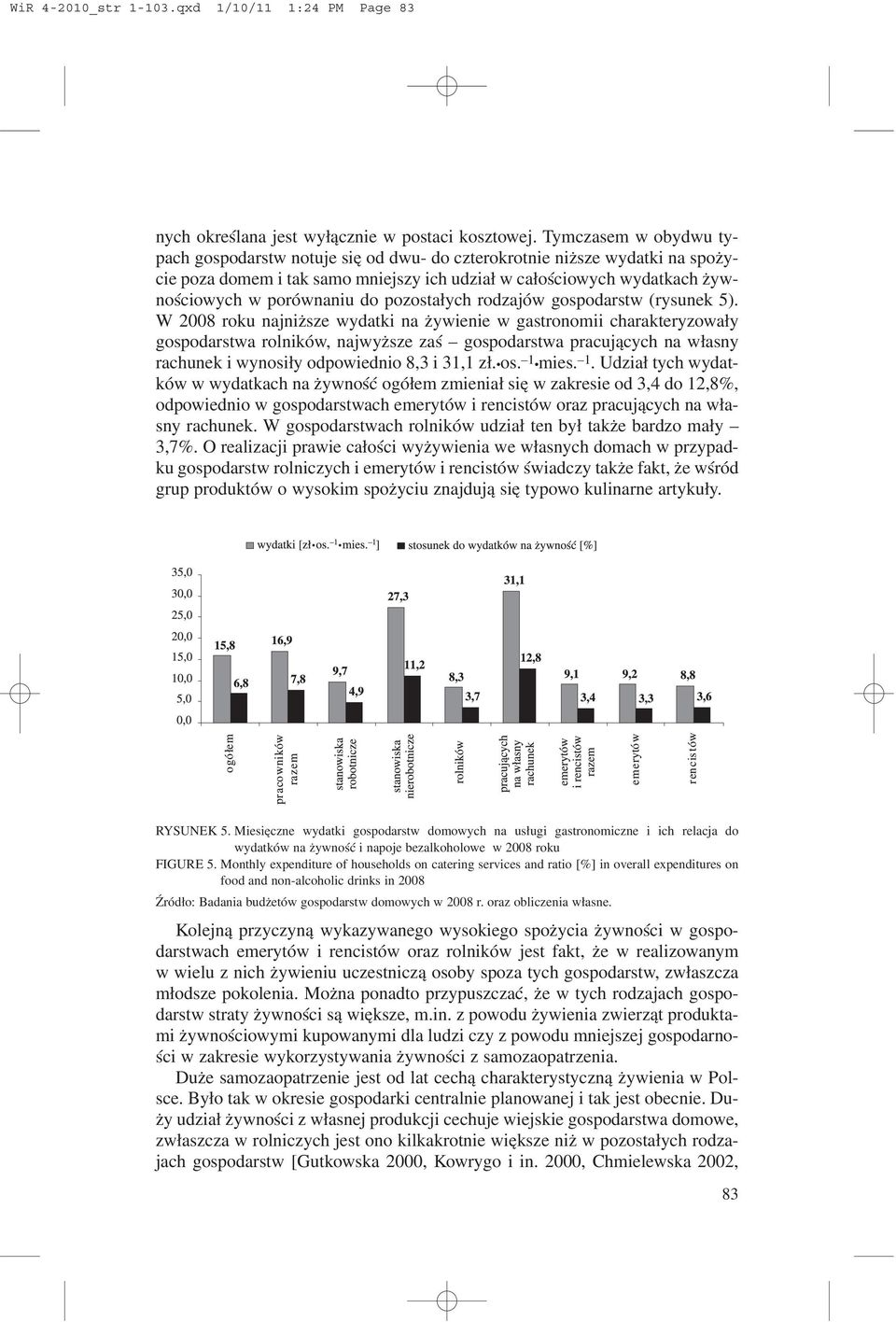 pozosta³ych rodzajów gospodarstw (rysunek 5).