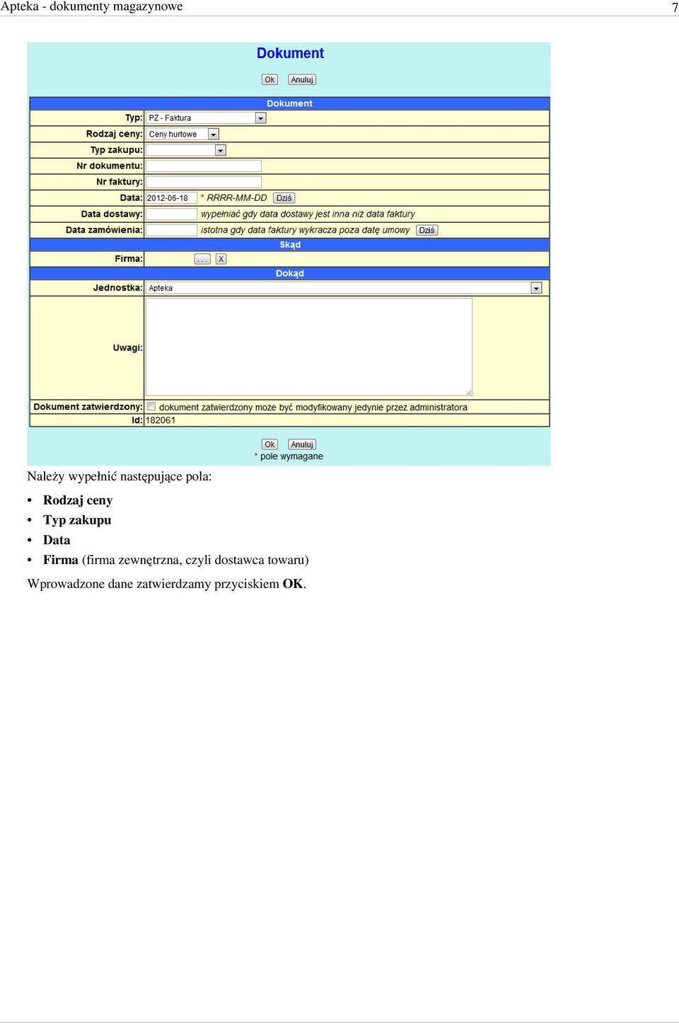 zakupu Data Firma (firma zewnętrzna, czyli