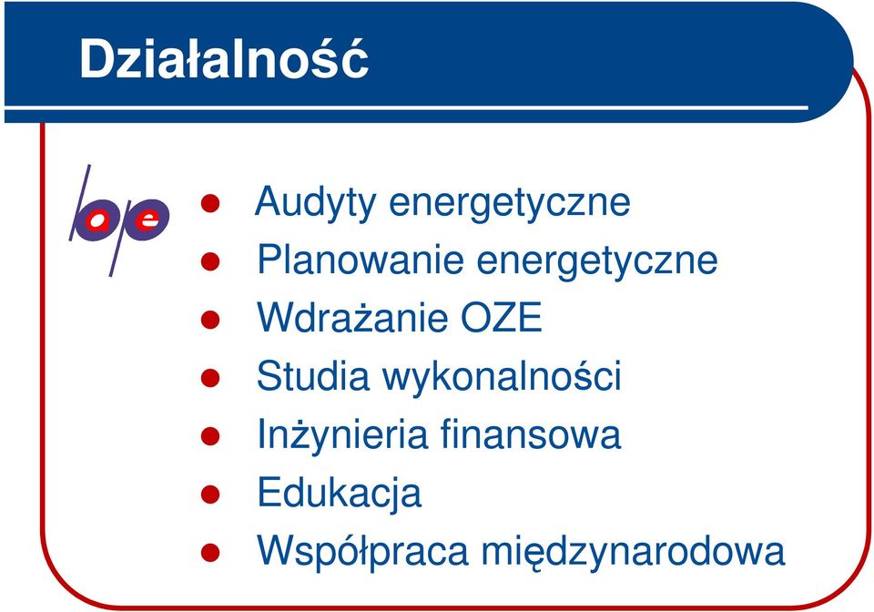 OZE Studia wykonalności InŜynieria