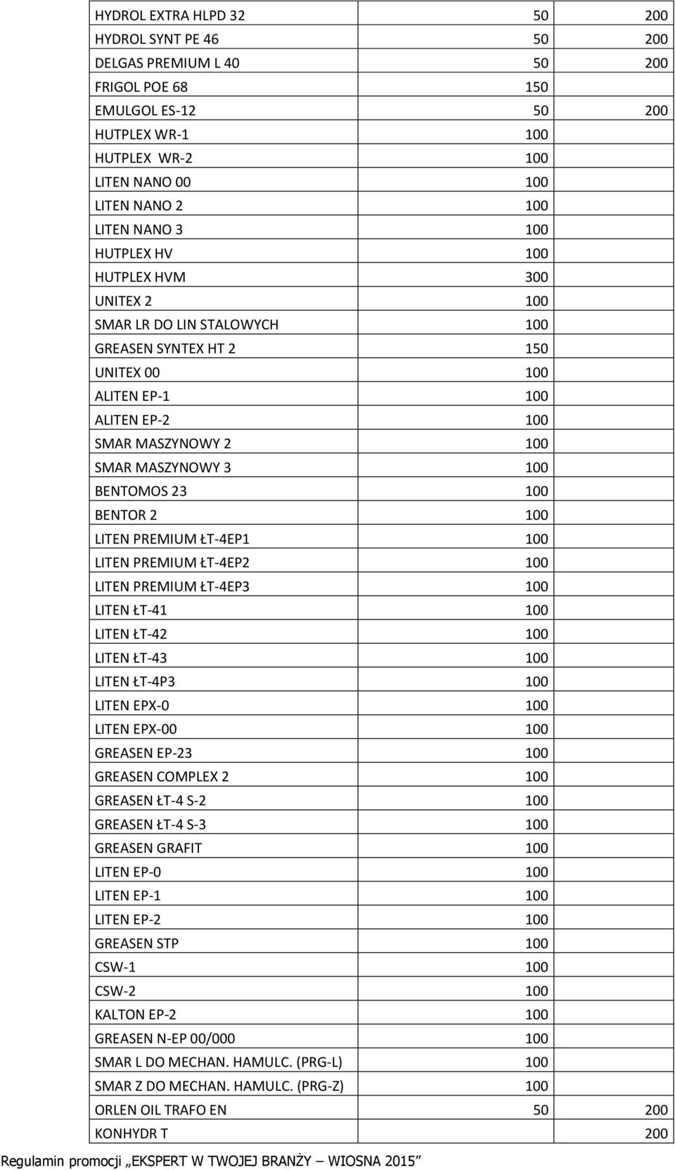 23 100 BENTOR 2 100 LITEN PREMIUM ŁT-4EP1 100 LITEN PREMIUM ŁT-4EP2 100 LITEN PREMIUM ŁT-4EP3 100 LITEN ŁT-41 100 LITEN ŁT-42 100 LITEN ŁT-43 100 LITEN ŁT-4P3 100 LITEN EPX-0 100 LITEN EPX-00 100