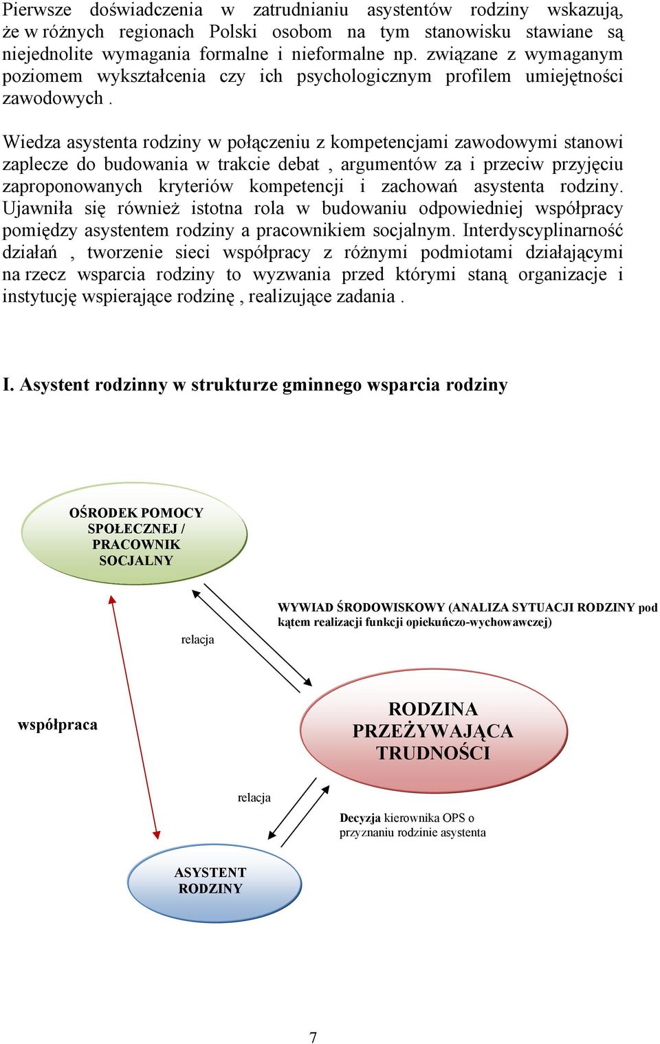 Wiedza asystenta rodziny w połączeniu z kompetencjami zawodowymi stanowi zaplecze do budowania w trakcie debat, argumentów za i przeciw przyjęciu zaproponowanych kryteriów kompetencji i zachowań