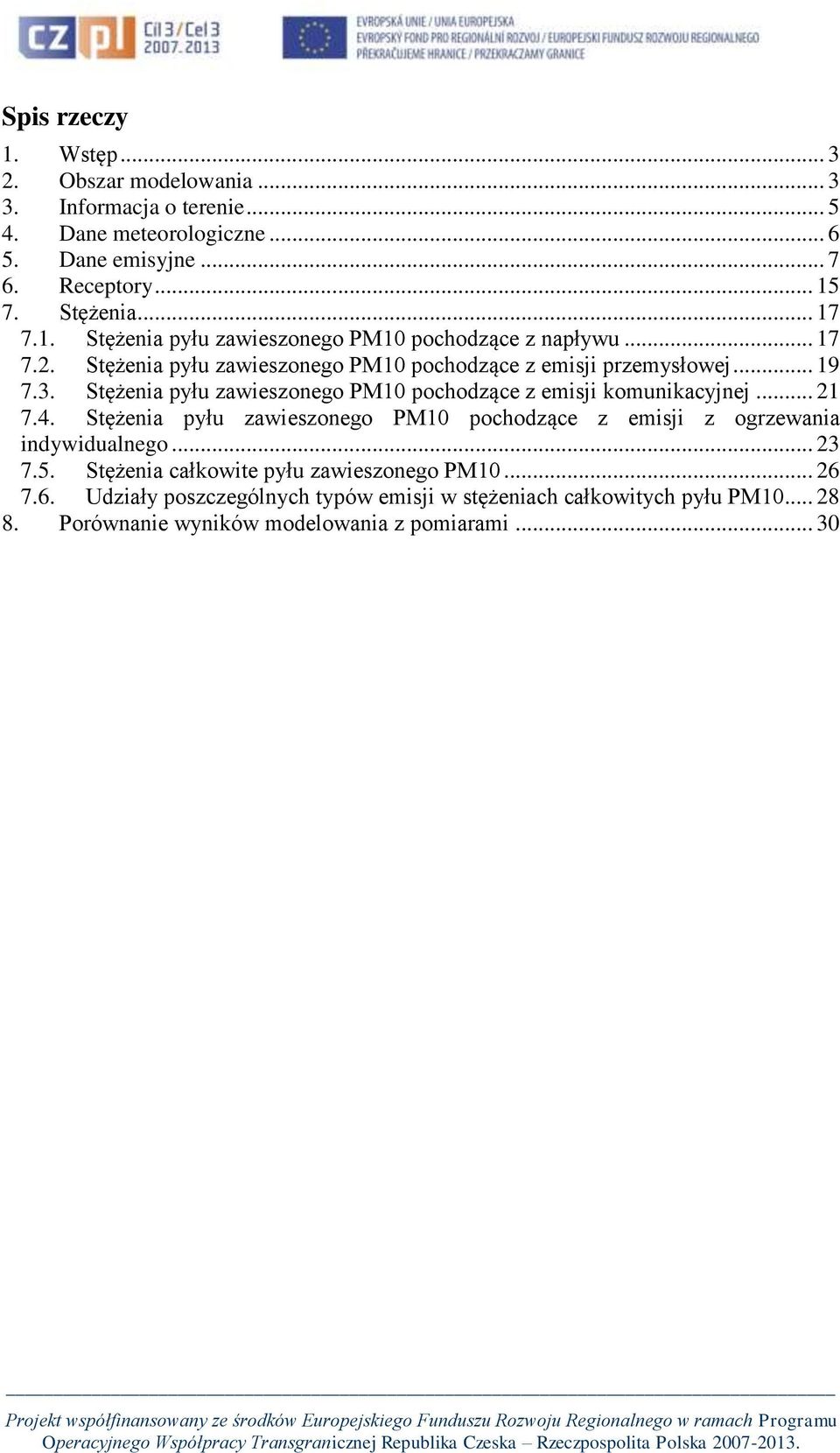 Stężenia pyłu zawieszonego PM10 pochodzące z emisji komunikacyjnej... 21 7.4. Stężenia pyłu zawieszonego PM10 pochodzące z emisji z ogrzewania indywidualnego... 23 7.