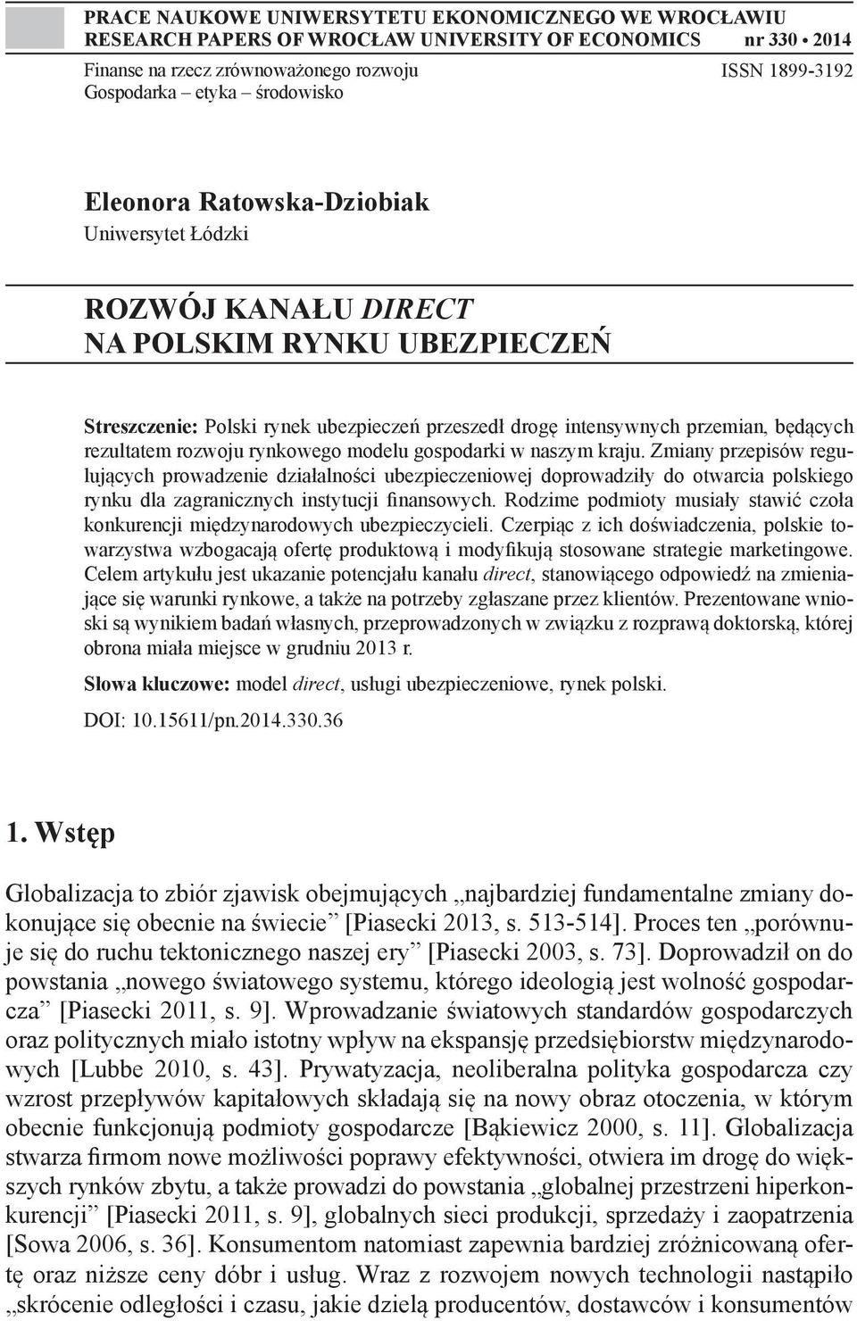 rozwoju rynkowego modelu gospodarki w naszym kraju.