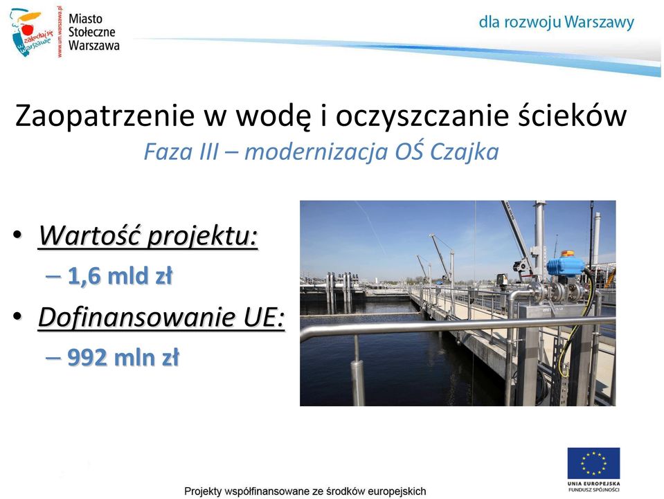 Czajka Wartość projektu: 1,6 mld