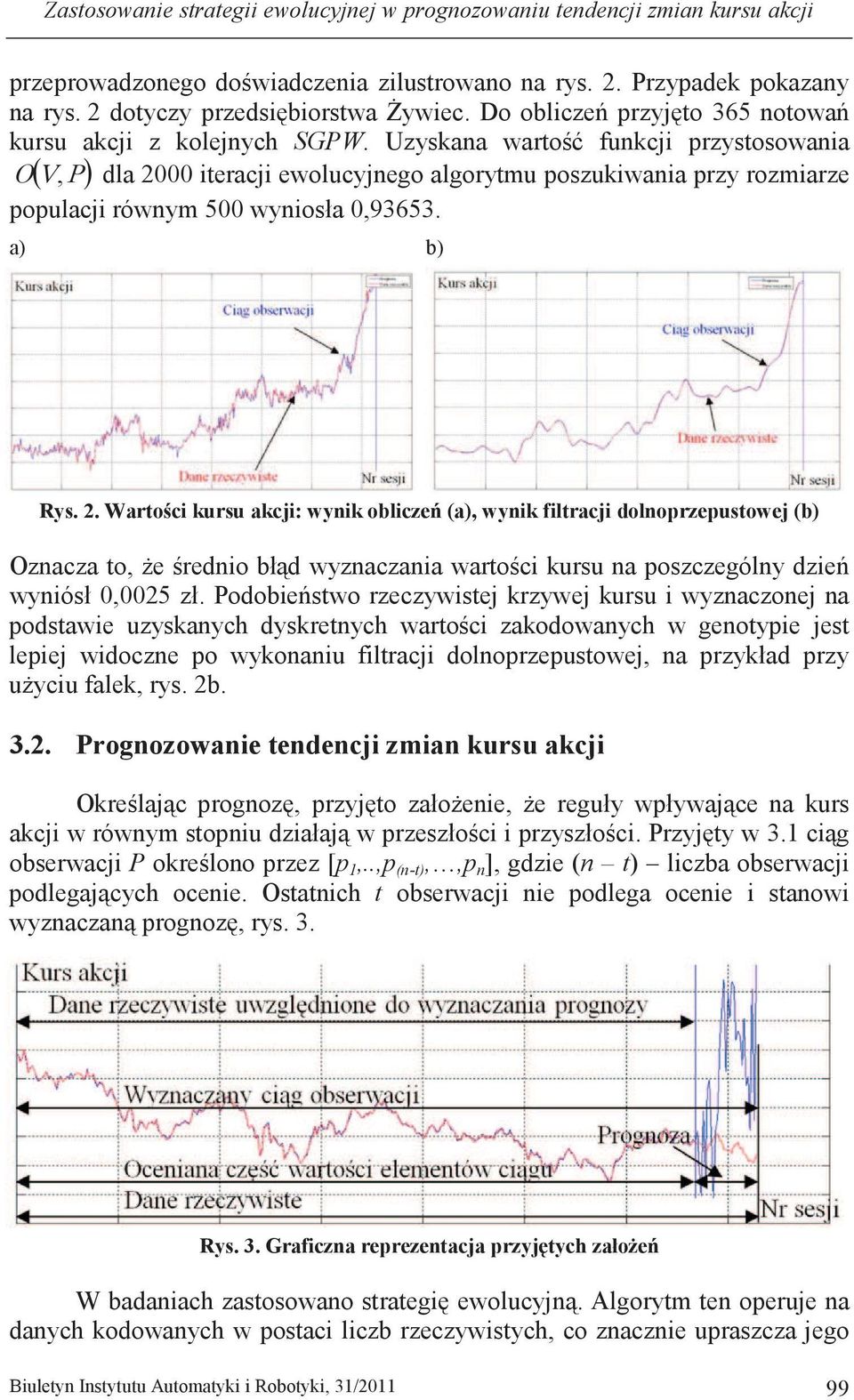 00 teracj ewoucyjnego agorytmu poszukwana przy rozmarze 0,93653. a) b) Rys. 2.