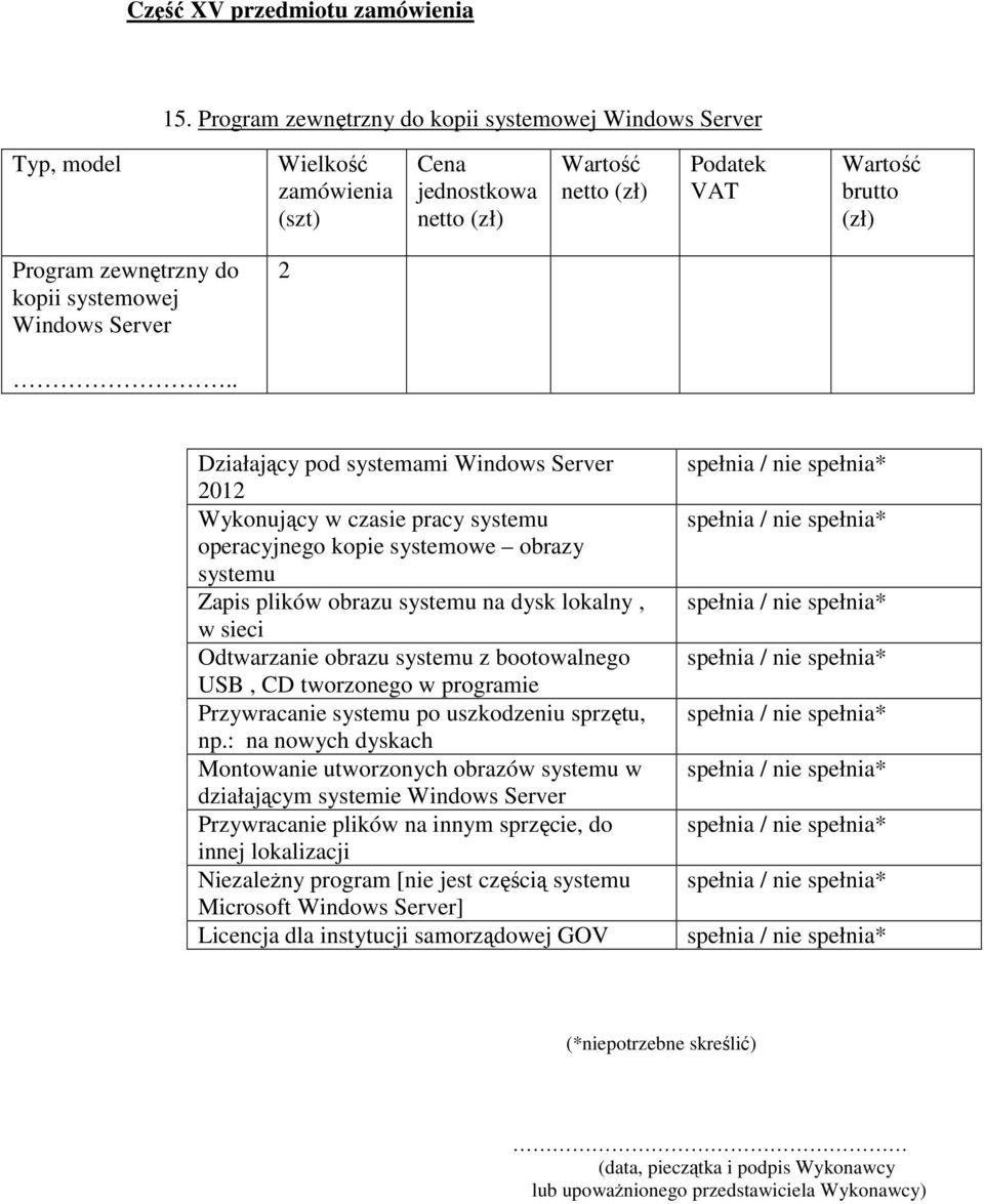 sieci Odtwarzanie obrazu systemu z bootowalnego USB, CD tworzonego w programie Przywracanie systemu po uszkodzeniu sprzętu, np.