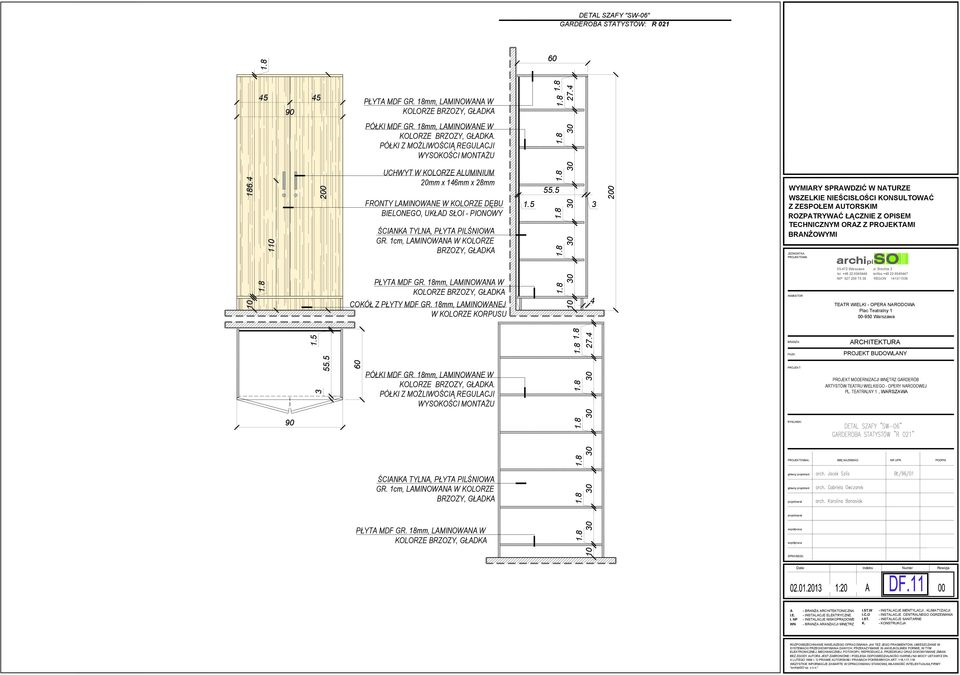 1cm, LAMINOANA KOLORZE BRZOZY, GŁADKA PŁYTA MDF GR. 1mm, LAMINOANA KOLORZE BRZOZY, GŁADKA COKÓŁ Z PŁYTY MDF GR. 1mm, LAMINOANEJ KOLORZE KORPUSU 1.5 55.