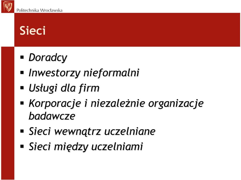 niezaleŝnie organizacje badawcze