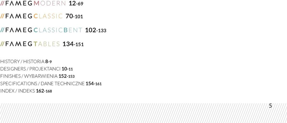 PROJEKTANCI 10-11 FINISHES / WYBARWIENIA 152-153