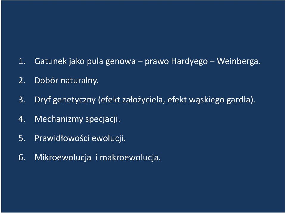 Dryf genetyczny (efekt założyciela, efekt wąskiego