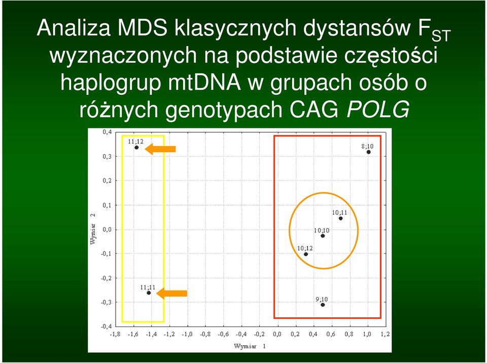 częstości haplogrup mtdna w