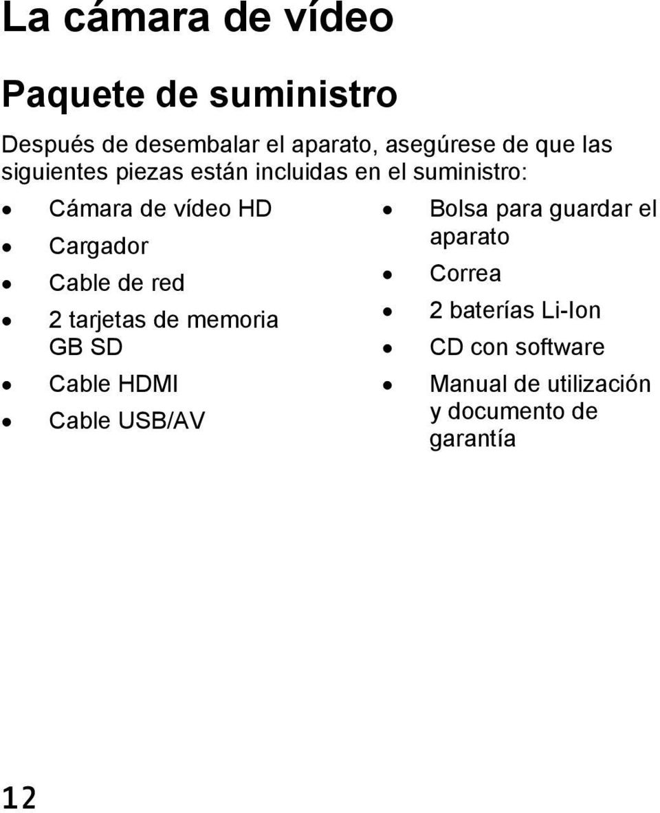 Cable de red 2 tarjetas de memoria GB SD Cable HDMI Cable USB/AV Bolsa para guardar el