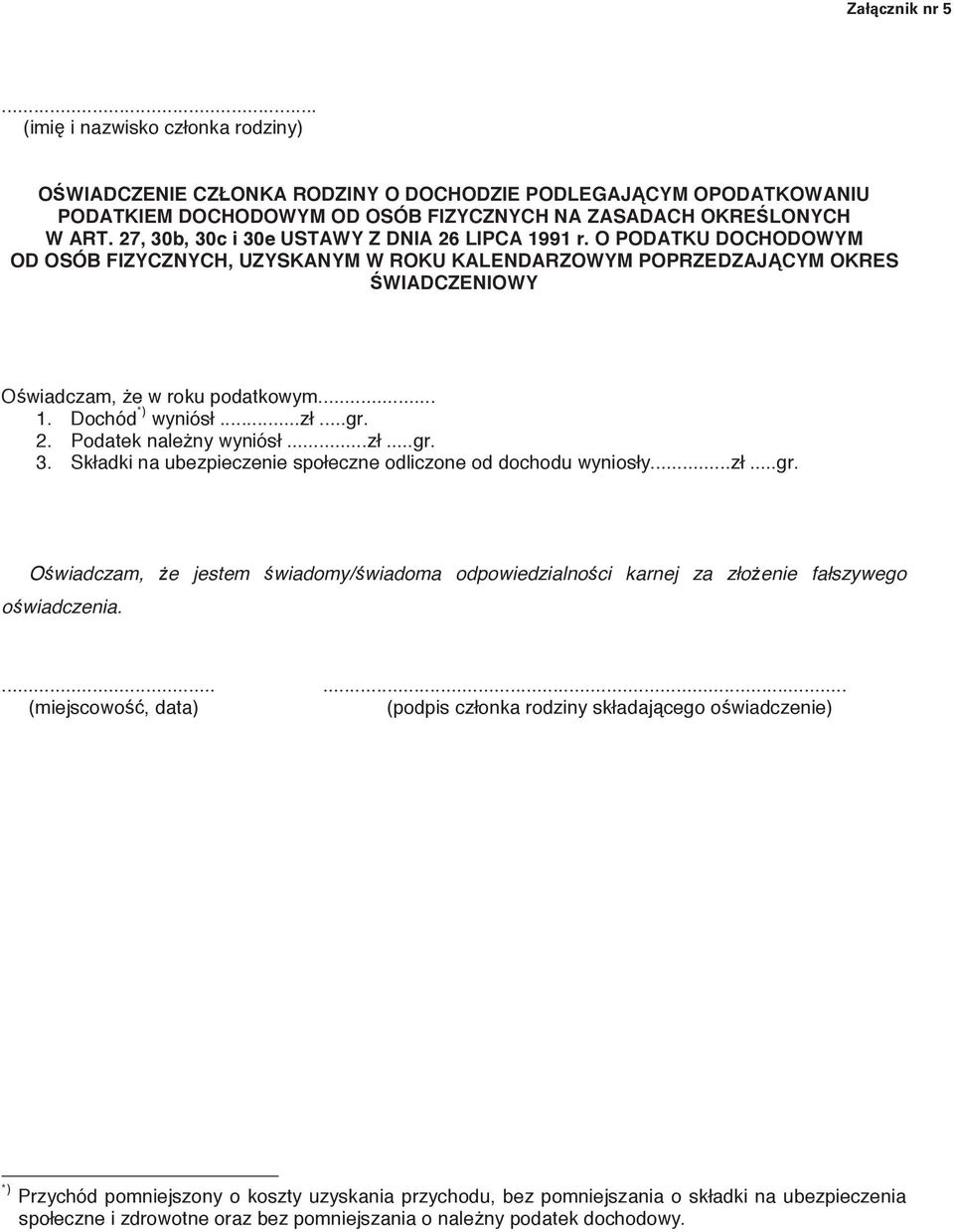 odpowiedzialno o wiadczenia.