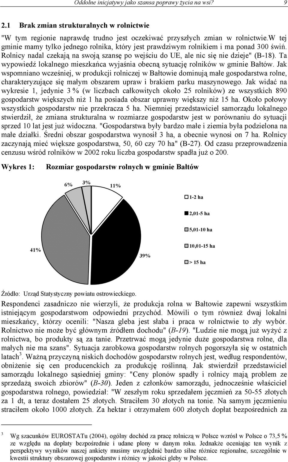 Ta wypowiedź lokalnego mieszkańca wyjaśnia obecną sytuację rolników w gminie Bałtów.