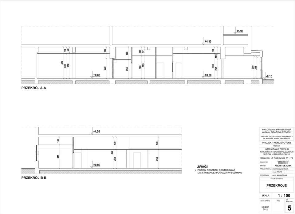 IN NŻ ᐷ匧 P Ł ᐷ匧 ᐷ匧 ᐷ匧 Ł ᐷ匧 ᐷ匧 zzn, ul ws 71-79 ARCHITEKTURA 吷yn