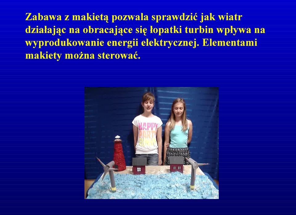 turbin wpływa na wyprodukowanie energii