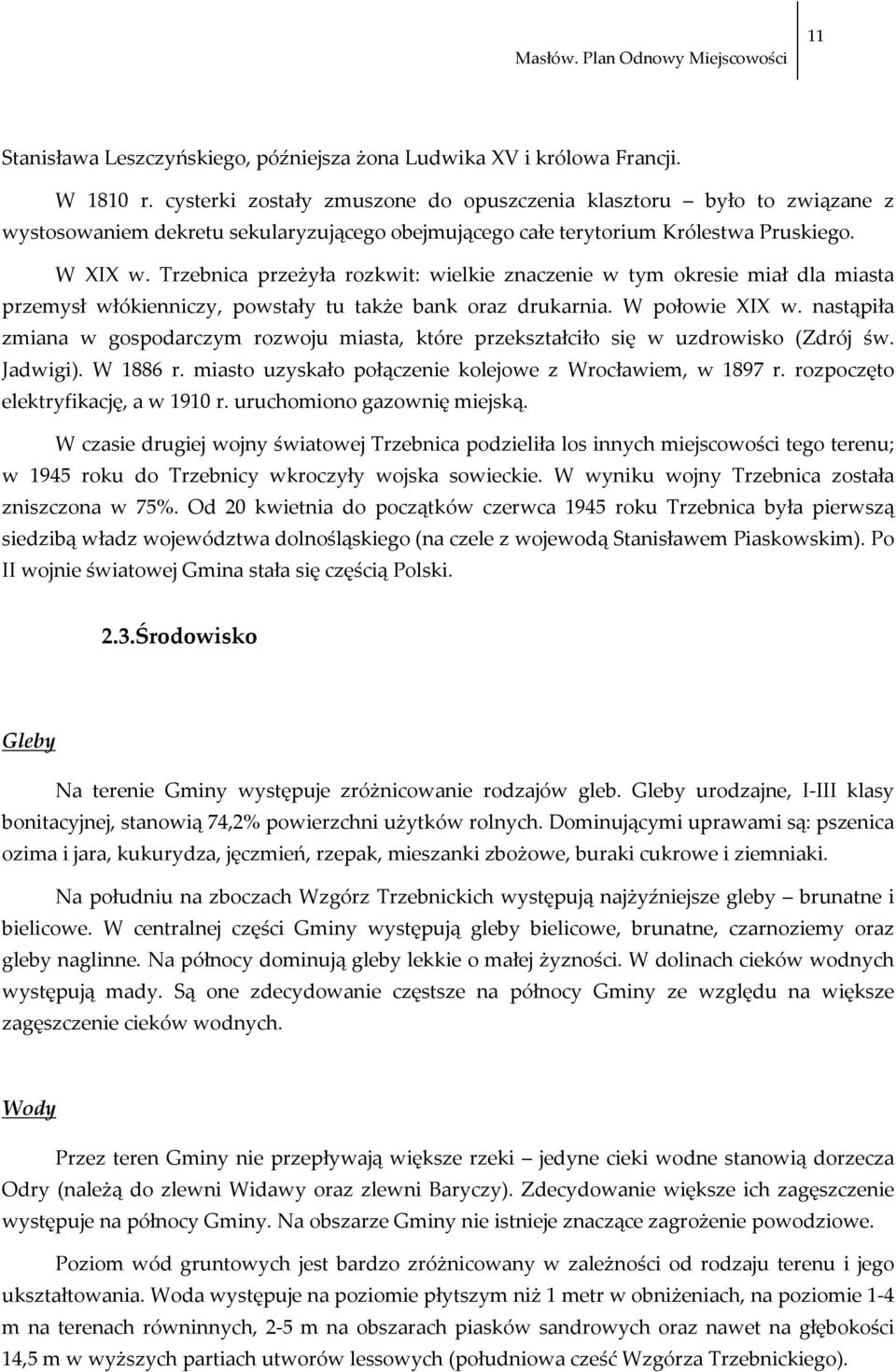 Trzebnica przeżyła rozkwit: wielkie znaczenie w tym okresie miał dla miasta przemysł włókienniczy, powstały tu także bank oraz drukarnia. W połowie XIX w.