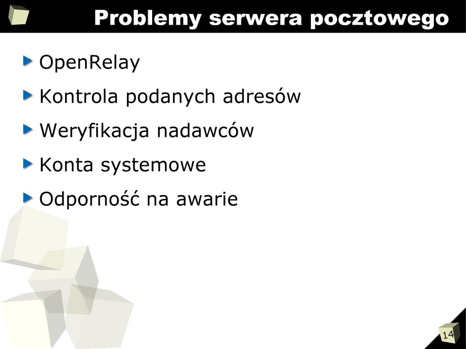 adresów Weryfikacja nadawców