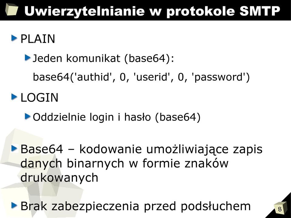 i hasło (base64) Base64 kodowanie umożliwiające zapis danych