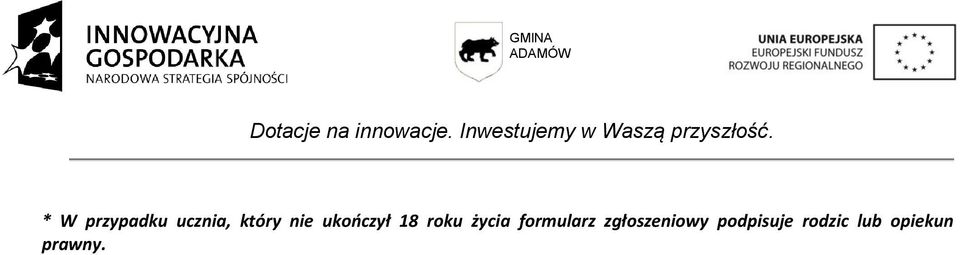 formularz zgłoszeniowy