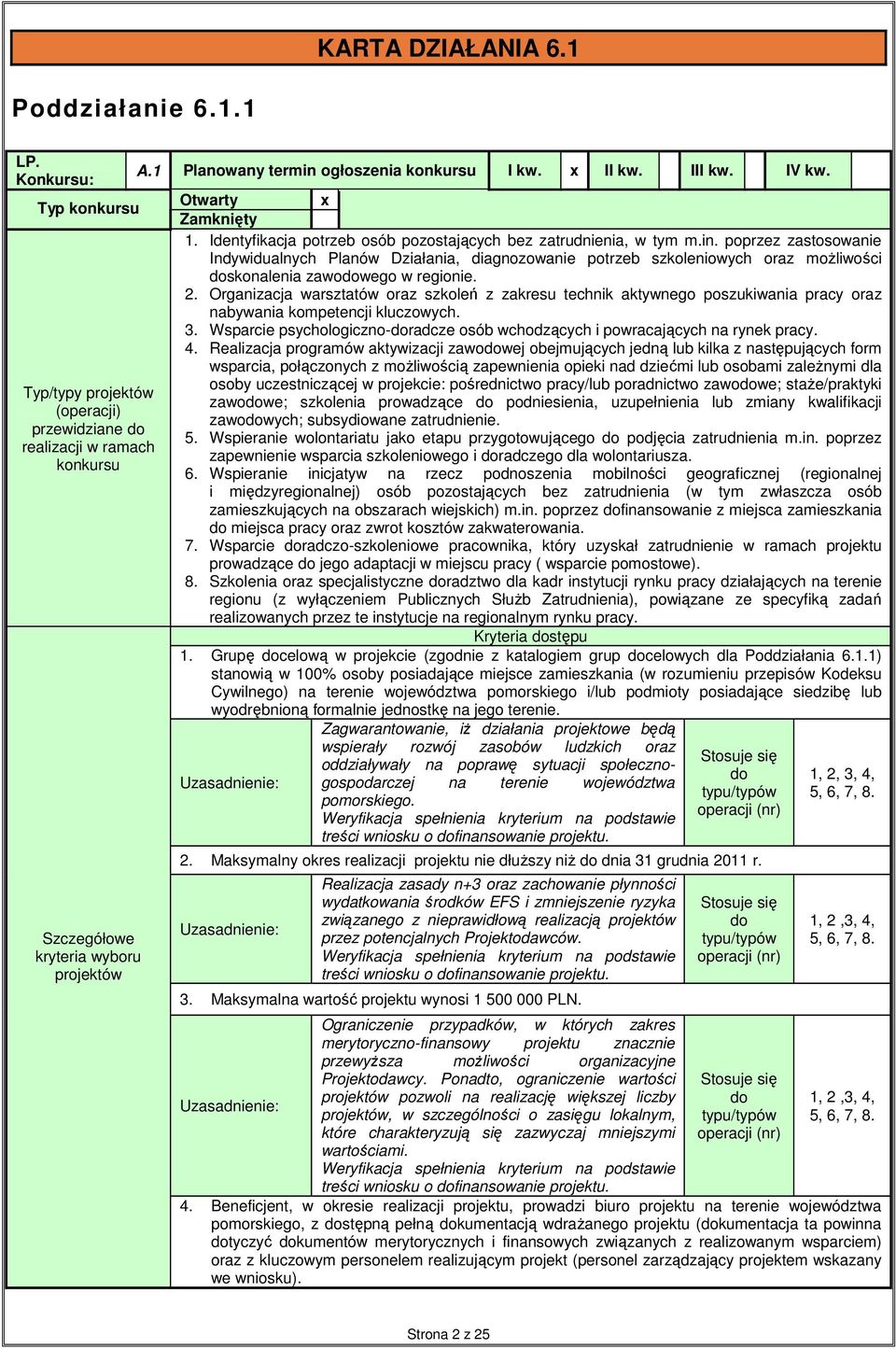 2. Organizacja warsztatów oraz szkoleń z zakresu technik aktywnego poszukiwania pracy oraz nabywania kompetencji kluczowych. 3.