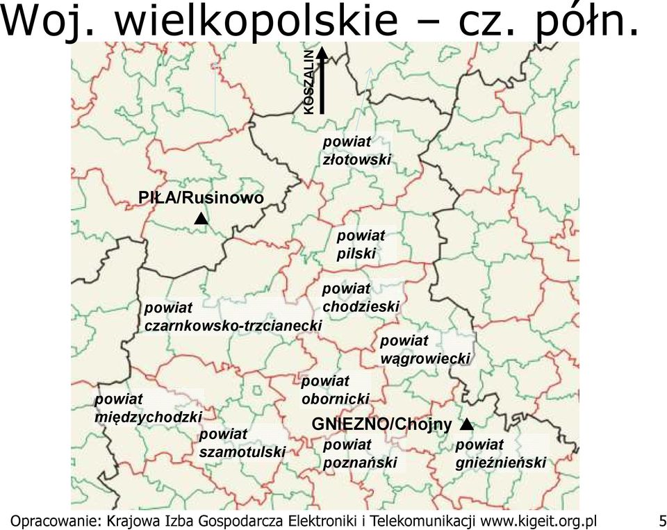 czarnkowsko-trzcianecki wągrowiecki międzychodzki szamotulski