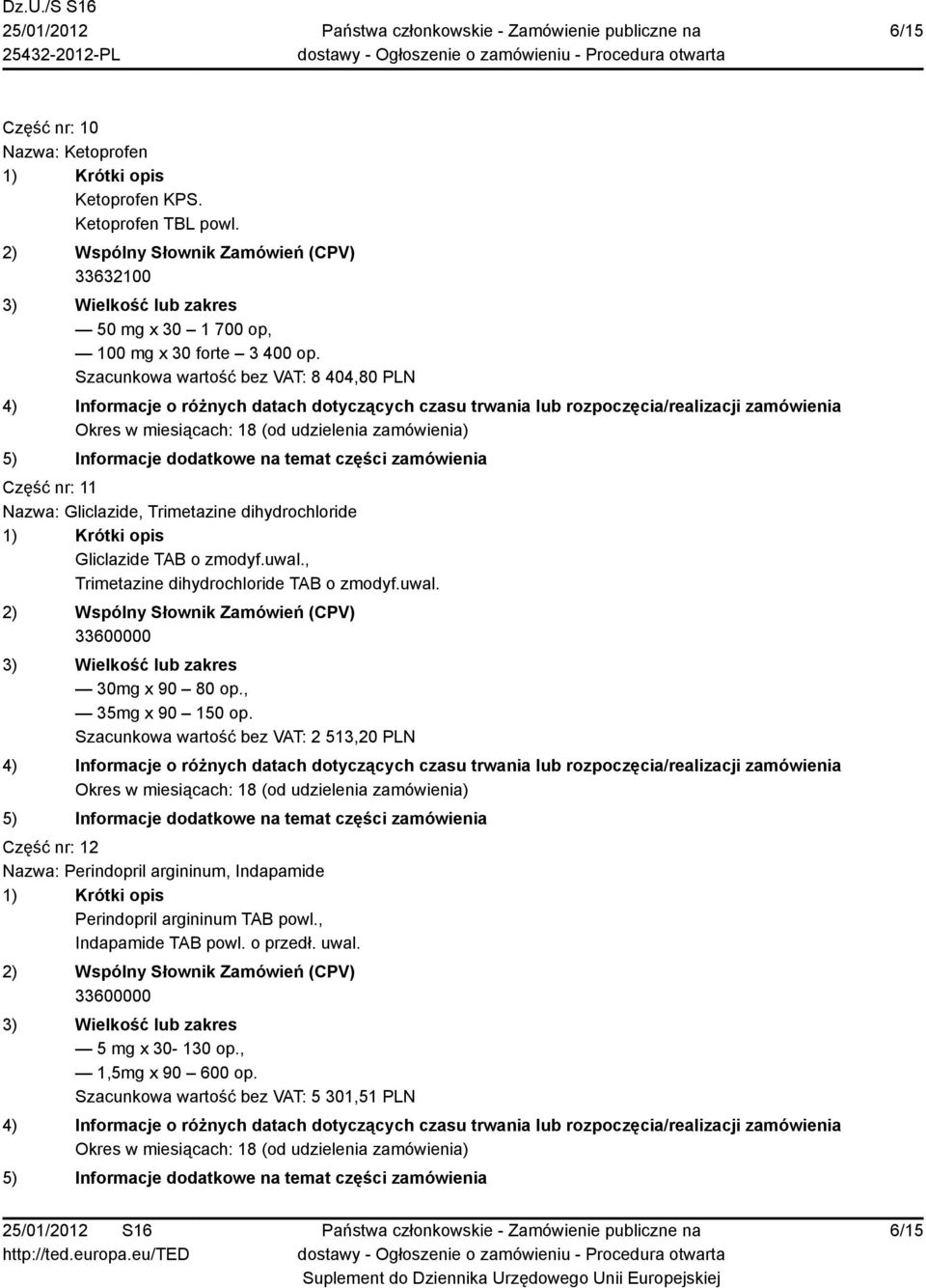 , Trimetazine dihydrochloride TAB o zmodyf.uwal. 30mg x 90 80 op., 35mg x 90 150 op.