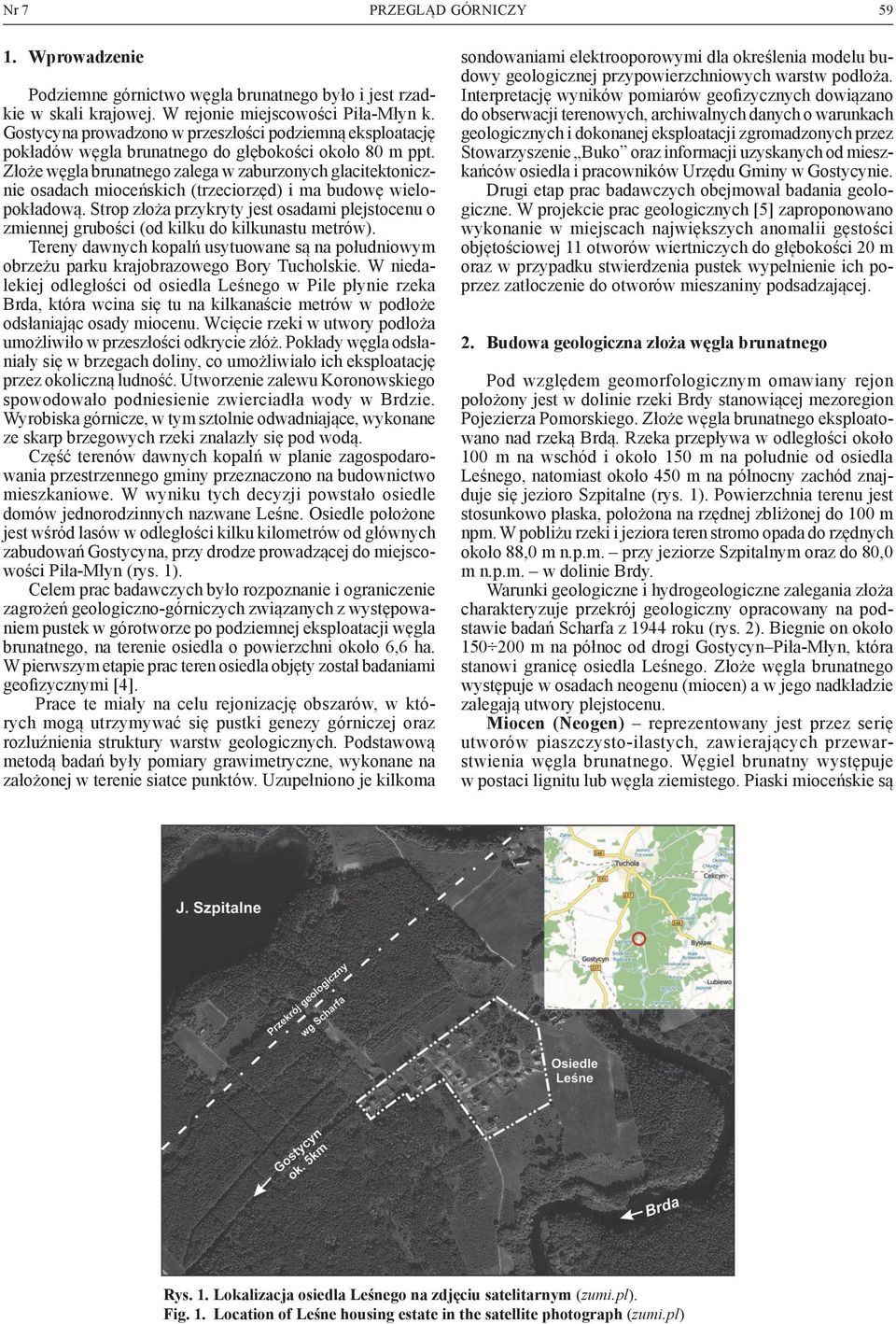 Złoże węgla brunatnego zalega w zaburzonych glacitektonicznie osadach mioceńskich (trzeciorzęd) i ma budowę wielopokładową.