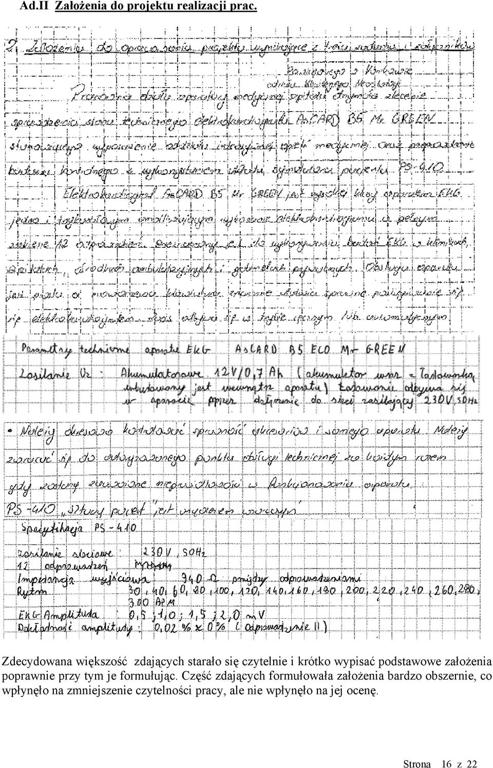 podstawowe założenia poprawnie przy tym je formułując.