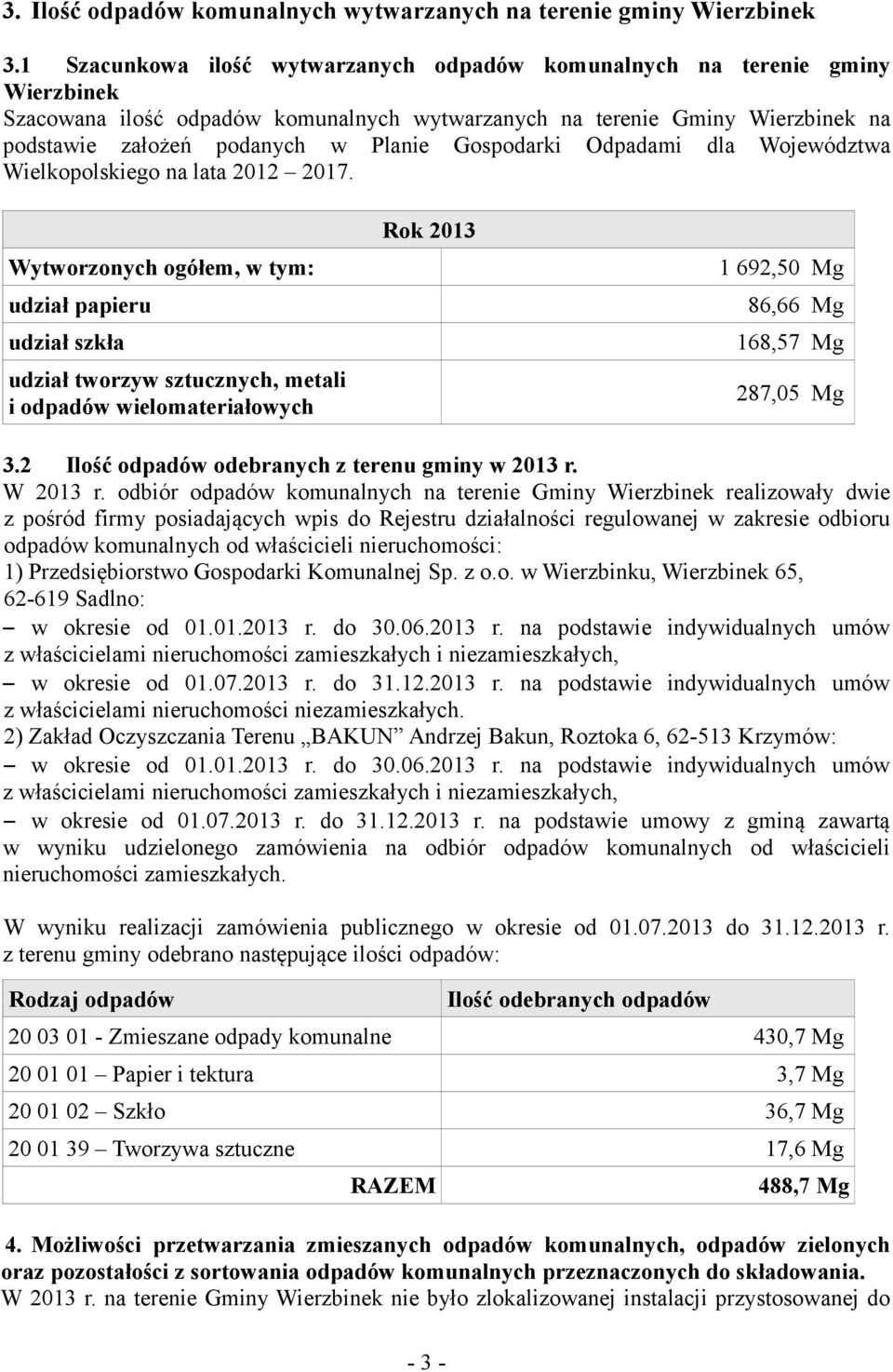 Gospodarki Odpadami dla Województwa Wielkopolskiego na lata 2012 2017.