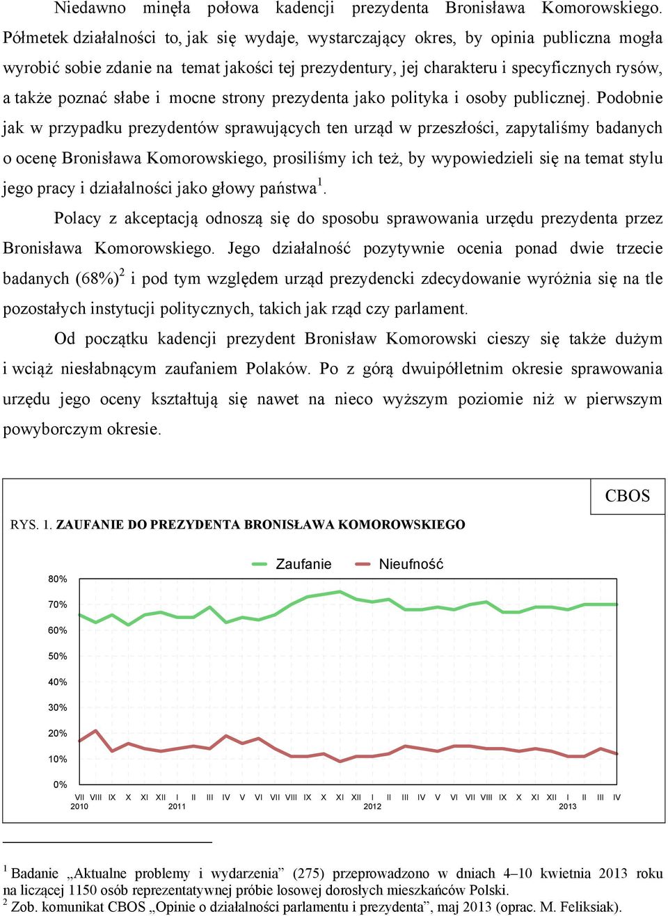 słabe i mocne strony prezydenta jako polityka i osoby publicznej.