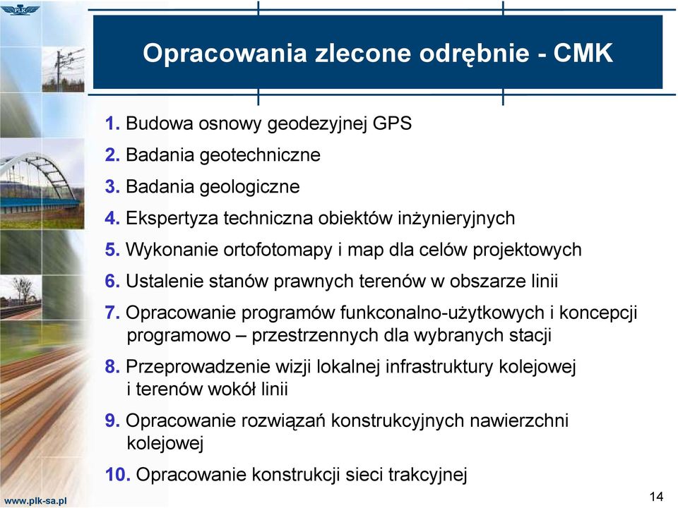 Ustalenie stanów prawnych terenów w obszarze linii 7.