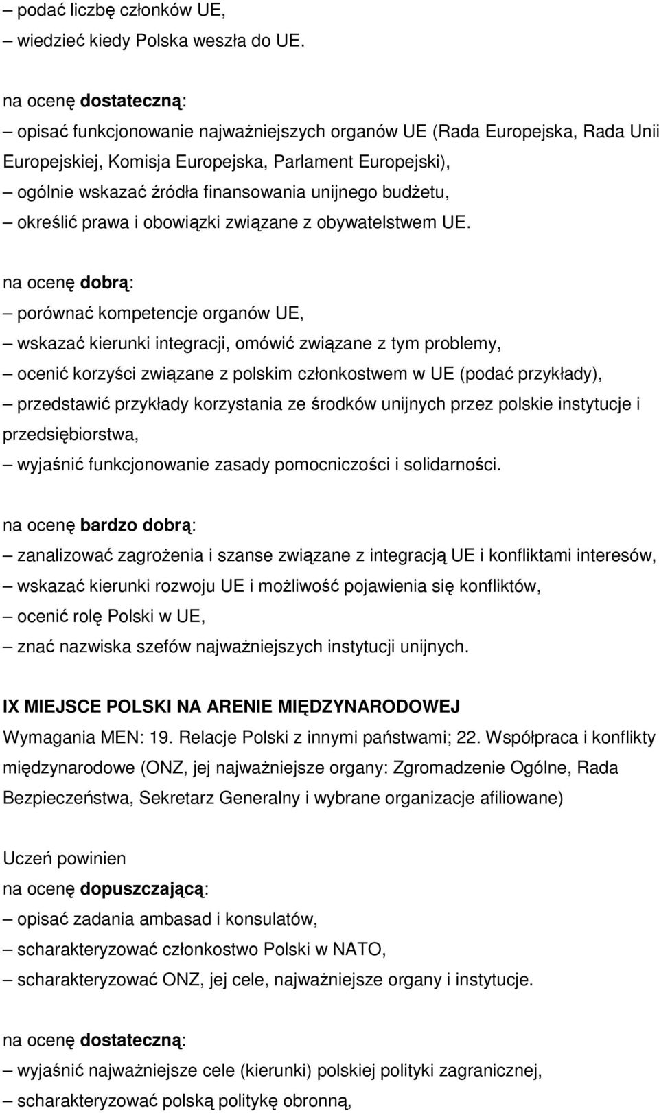 prawa i obowiązki związane z obywatelstwem UE.