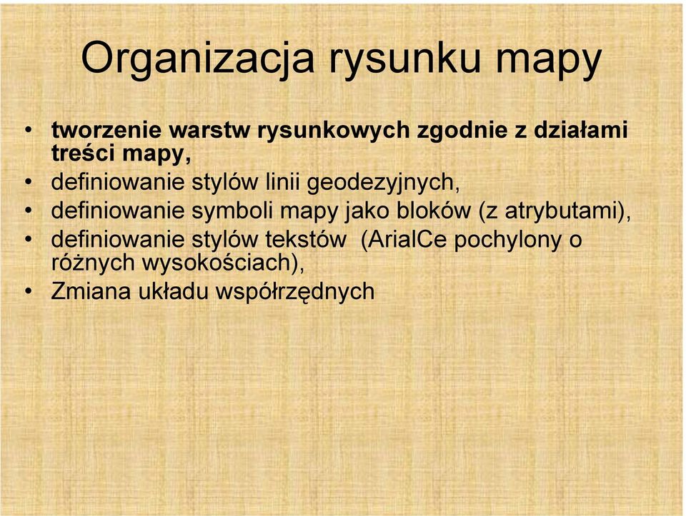 definiowanie symboli mapy jako bloków (z atrybutami), definiowanie