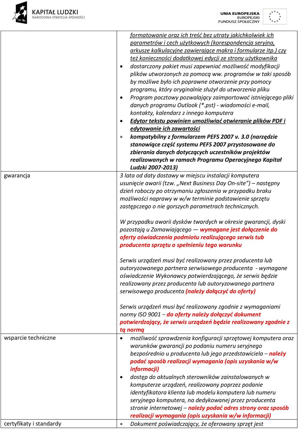 programów w taki sposób by możliwe było ich poprawne otworzenie przy pomocy programu, który oryginalnie służył do utworzenia pliku Program pocztowy pozwalający zaimportować istniejącego pliki danych