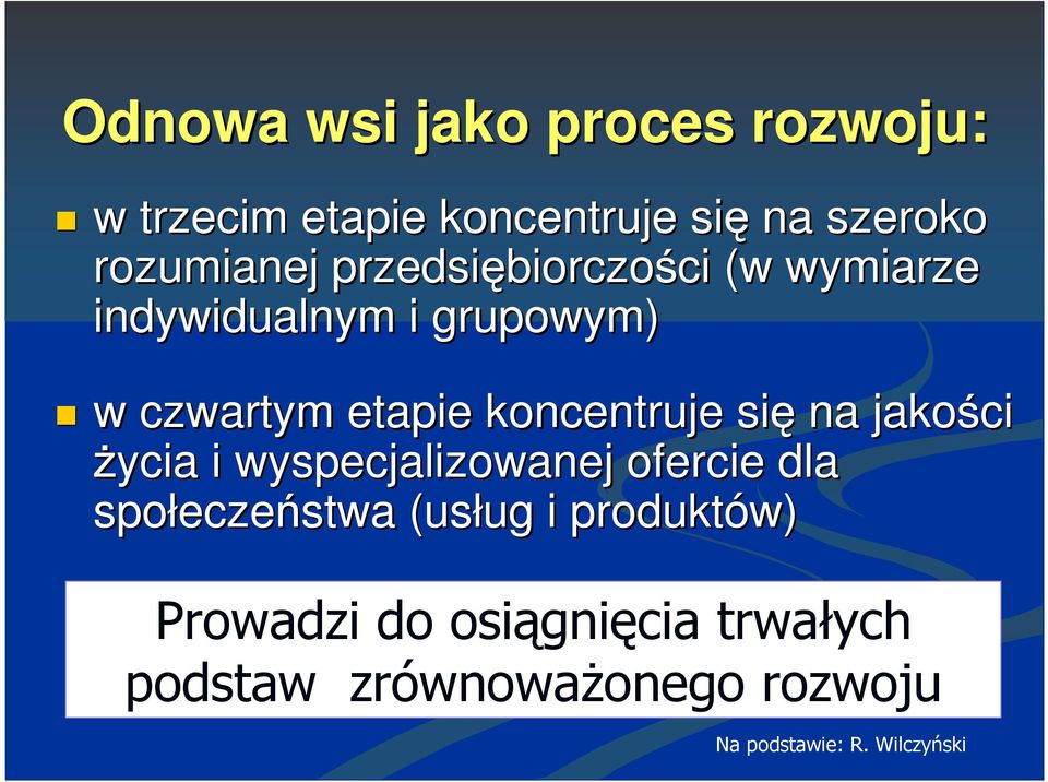 si na jako ci ycia i wyspecjalizowanej ofercie dla społecze stwa (usług ug i produktów)