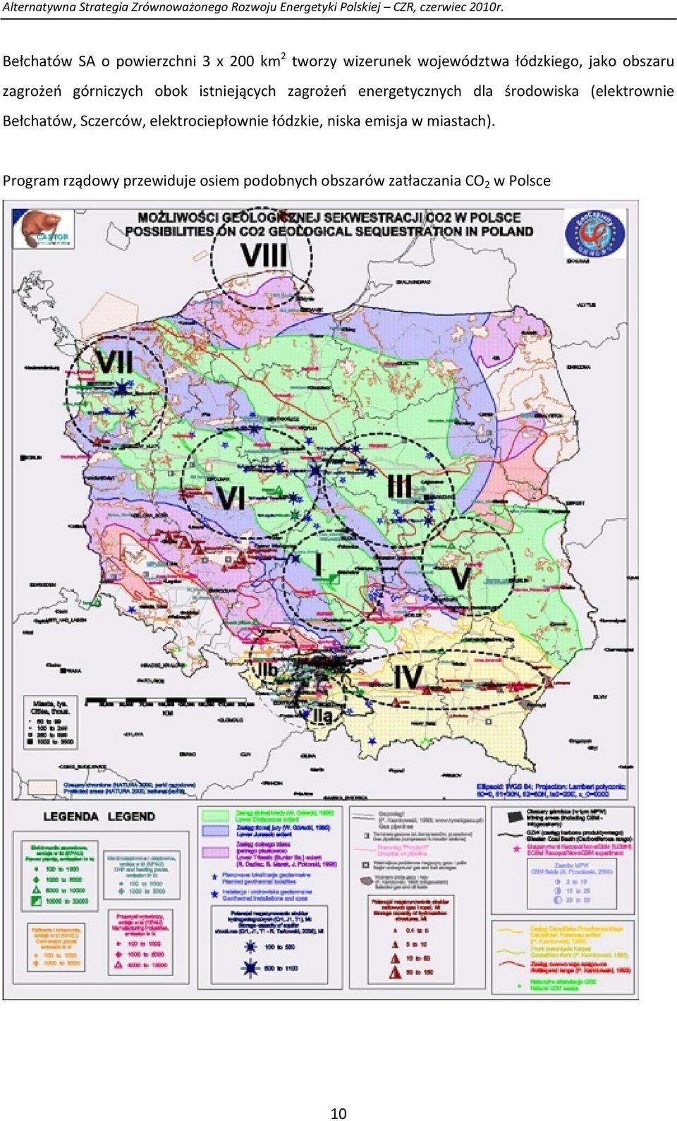 (elektrownie Bełchatów, Sczerców, elektrociepłownie łódzkie, niska emisja w