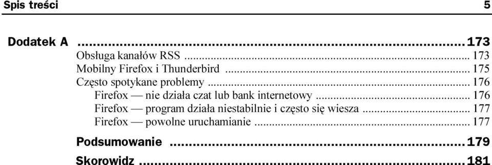 ..w.. 176 Firefox program działa niestabilnie i często się wiesza.