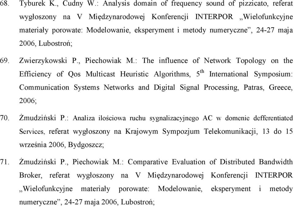 maja 2006, Lubostroń; 69. Zwierzykowski P., Piechowiak M.