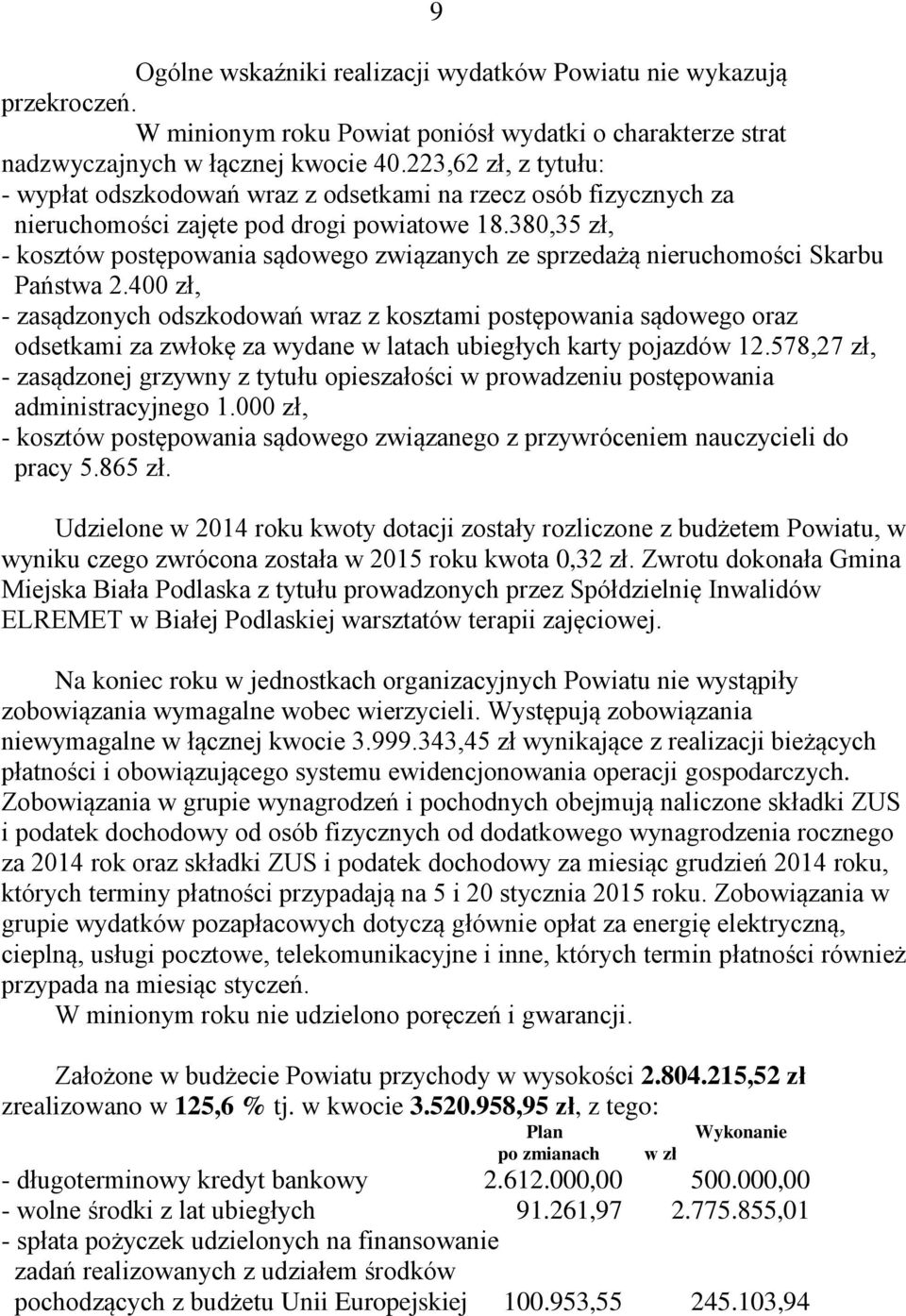 380,35 zł, - kosztów postępowania sądowego związanych ze sprzedażą nieruchomości Skarbu Państwa 2.