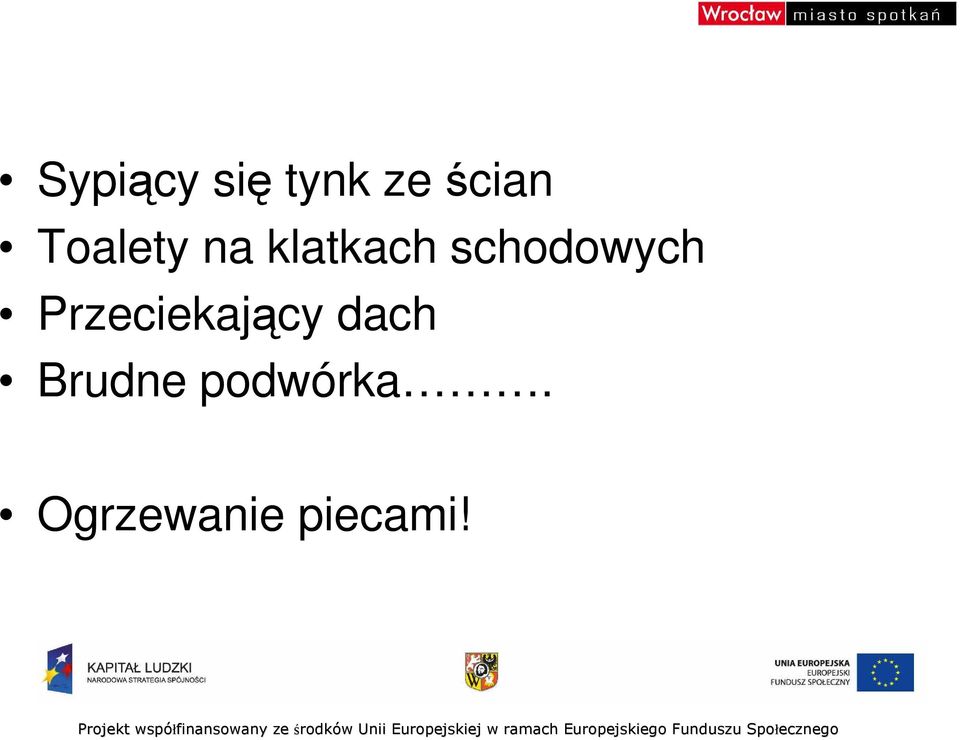 schodowych Przeciekający