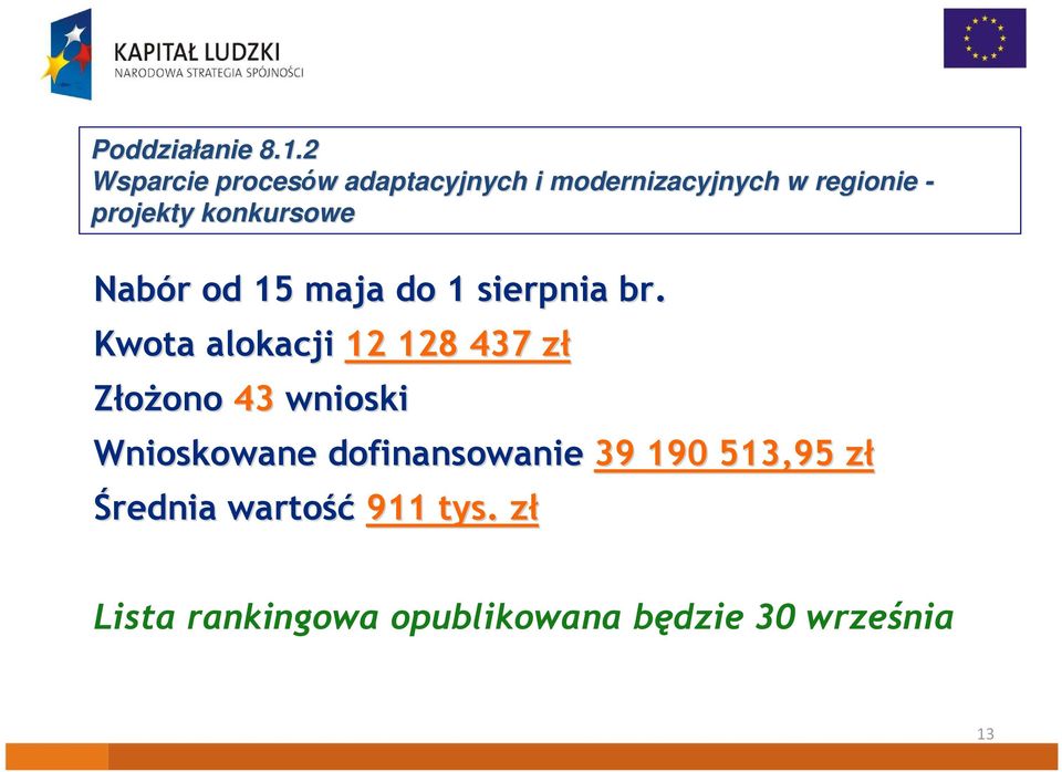 konkursowe Nabór r od 15 maja do 1 sierpnia br.