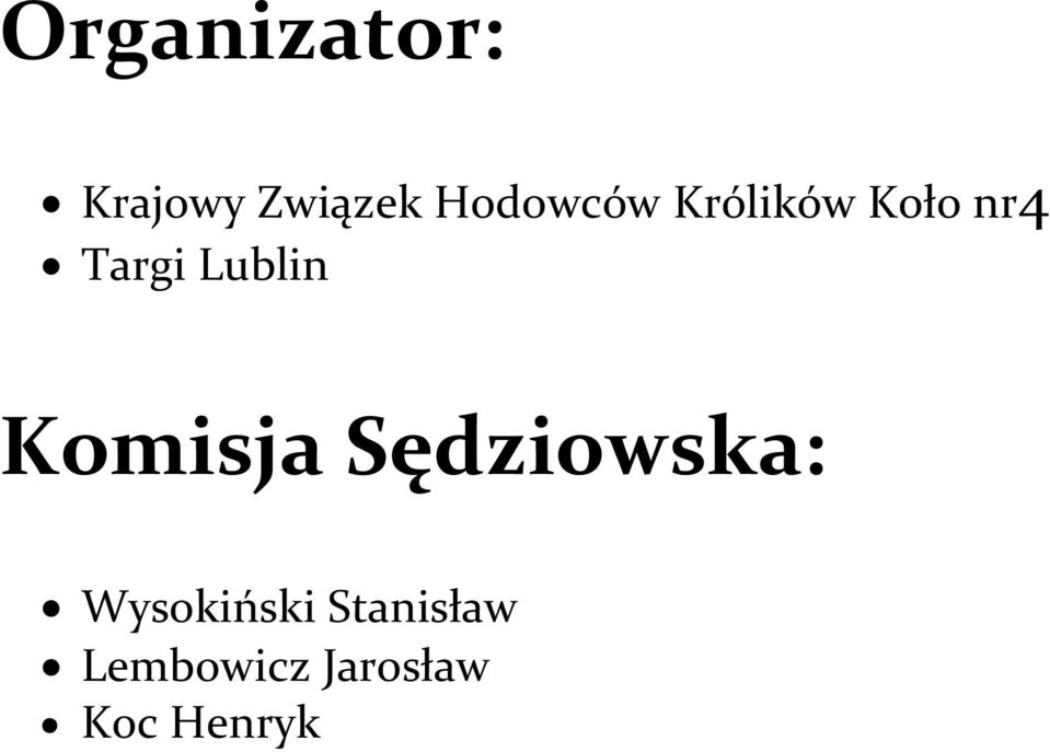 Lublin Komisja Sędziowska: